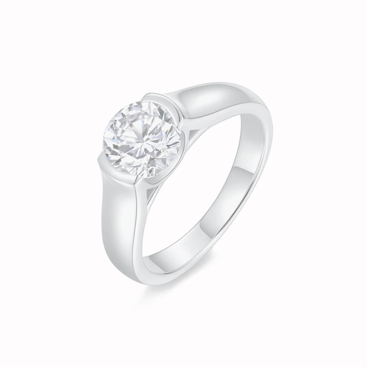 Crystal Anniversary Wedding Band