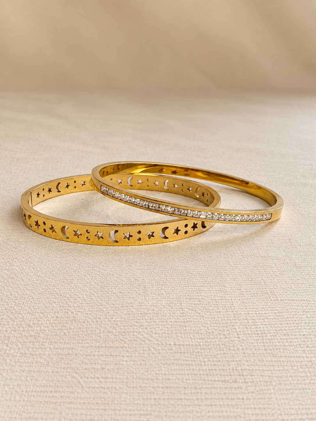 Celestial Star & Moon Bangle - Image 2