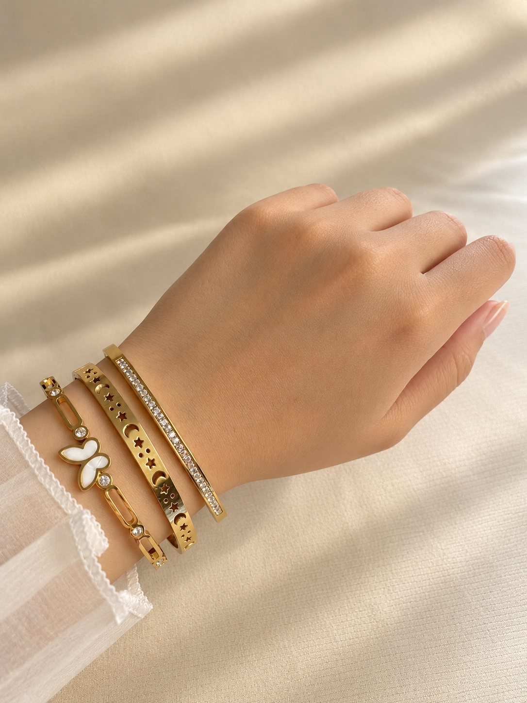 Celestial Star & Moon Bangle - Image 4