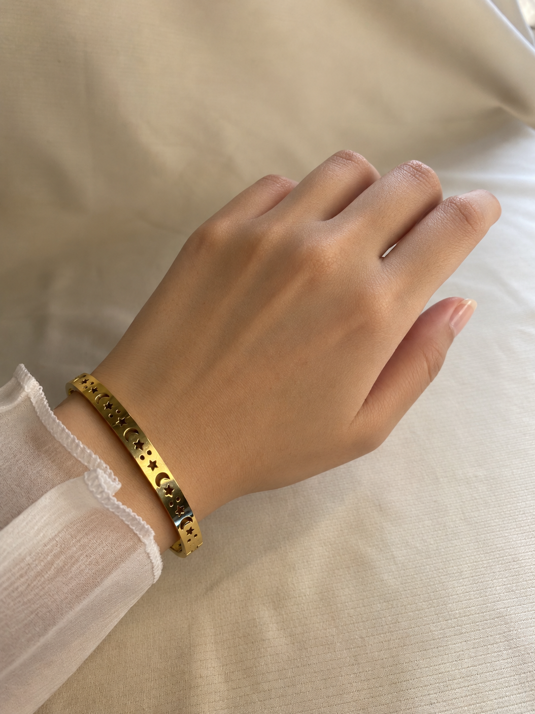 Celestial Star & Moon Bangle - Image 3