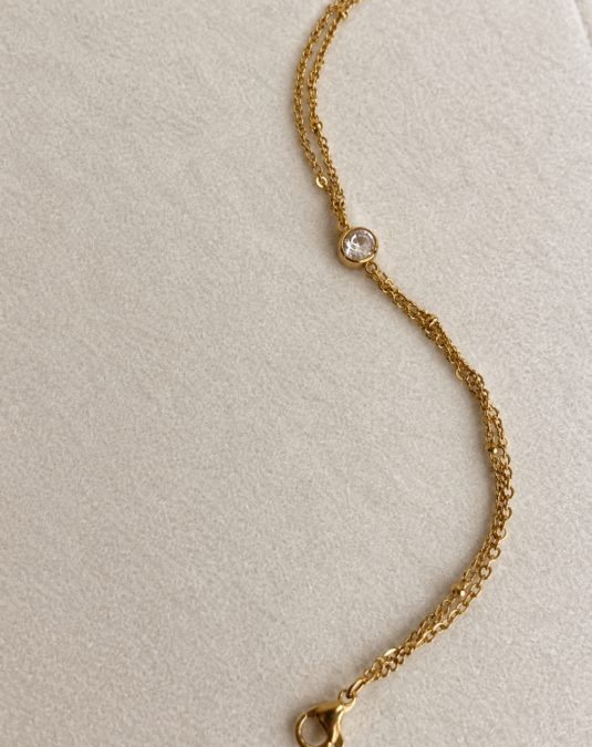 Crystal Double-Chain Bracelet