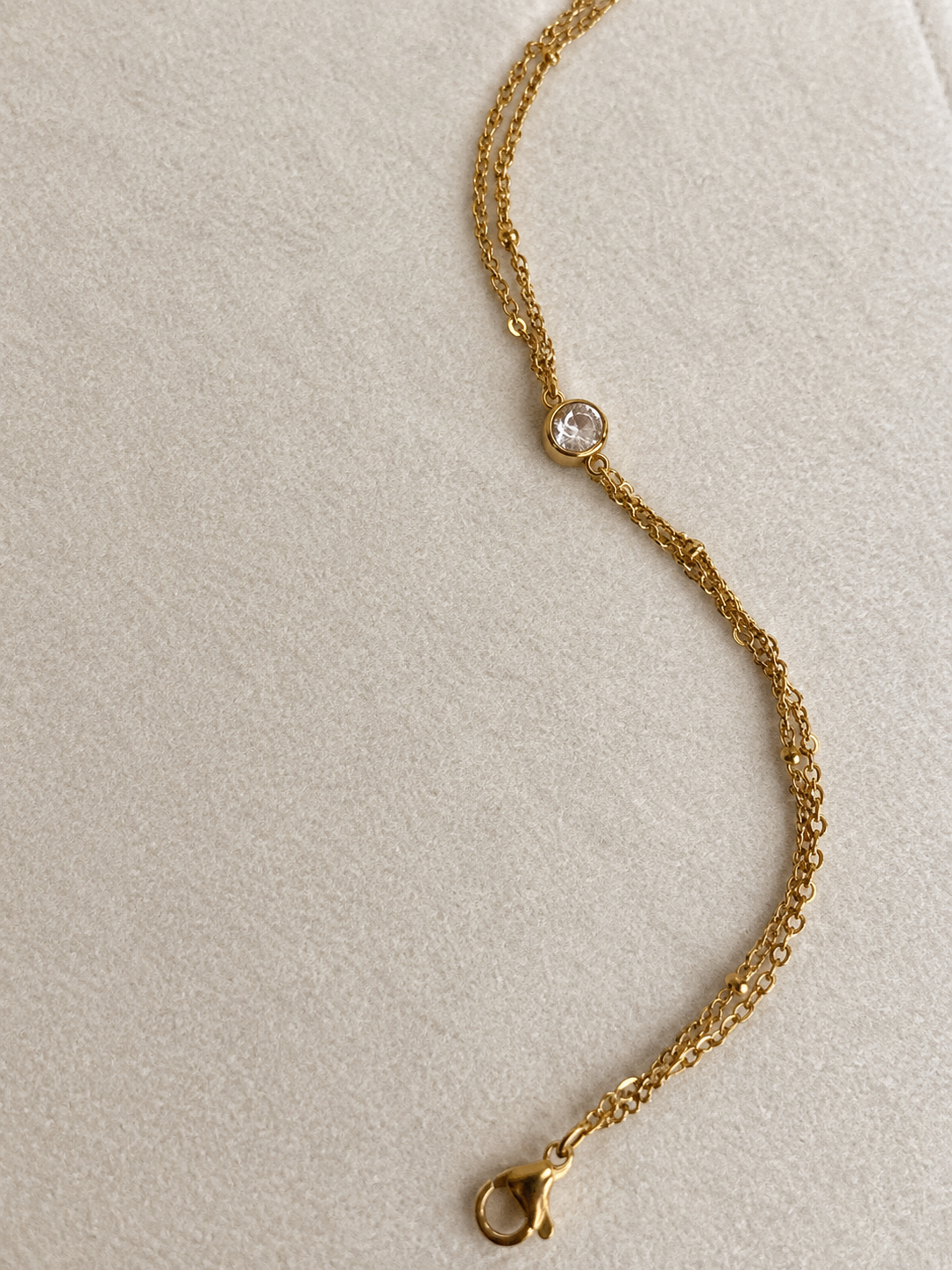 Crystal Double-Chain Bracelet - Image 1