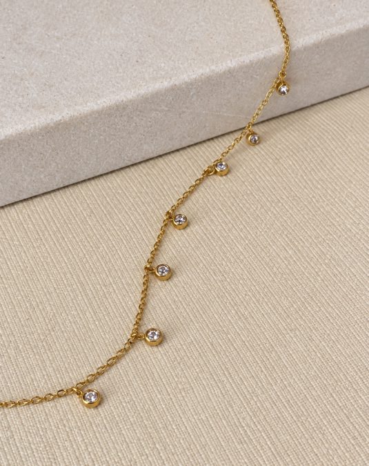 Crystal Drop Chain Bracelet