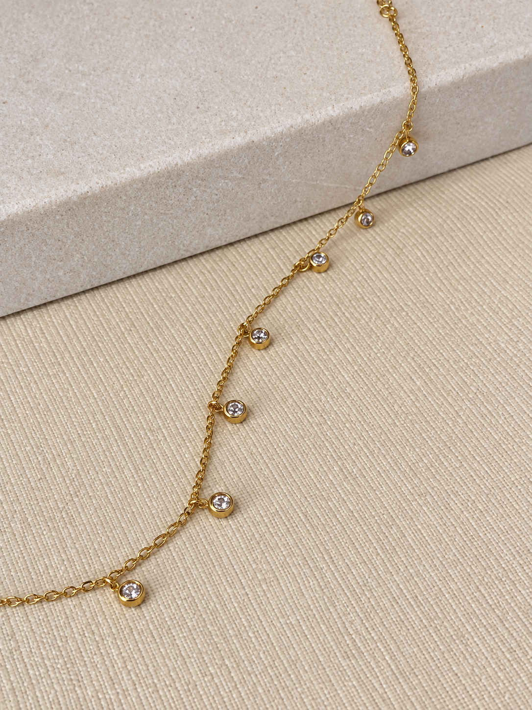 Crystal Drop Chain Bracelet - Image 1