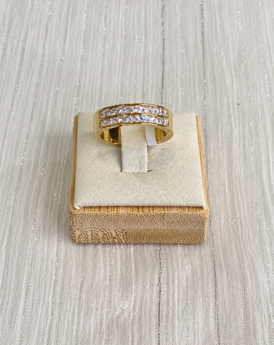 Double Pavé Band Ring