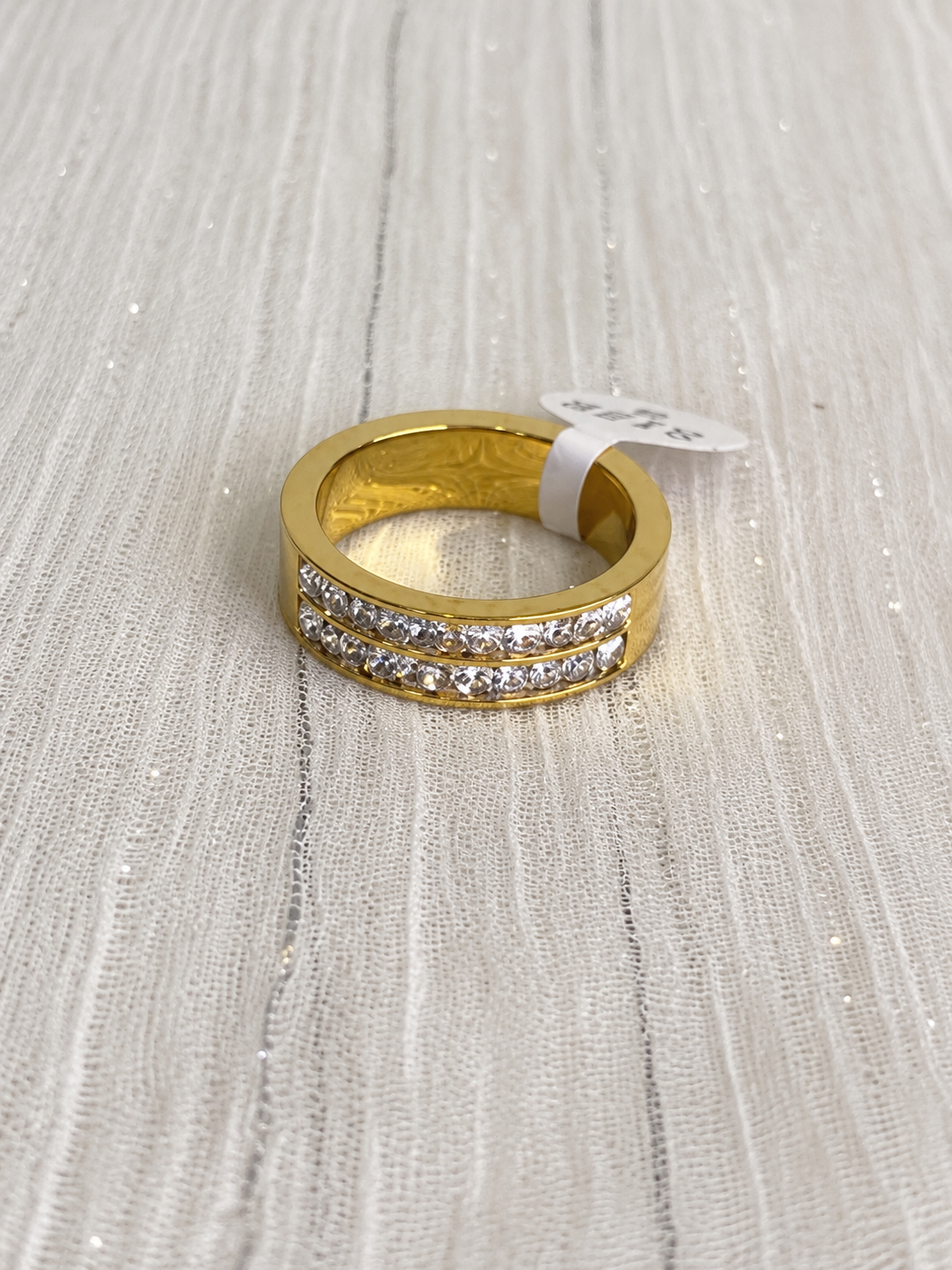 Double Pavé Band Ring - Image 2