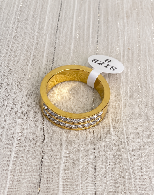Double Pavé Band Ring