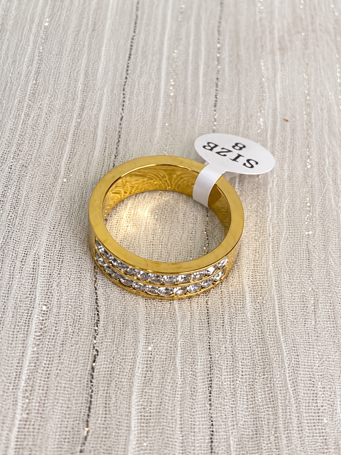 Double Pavé Band Ring