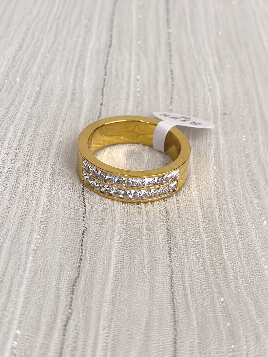 Double Pavé Band Ring - Image 3