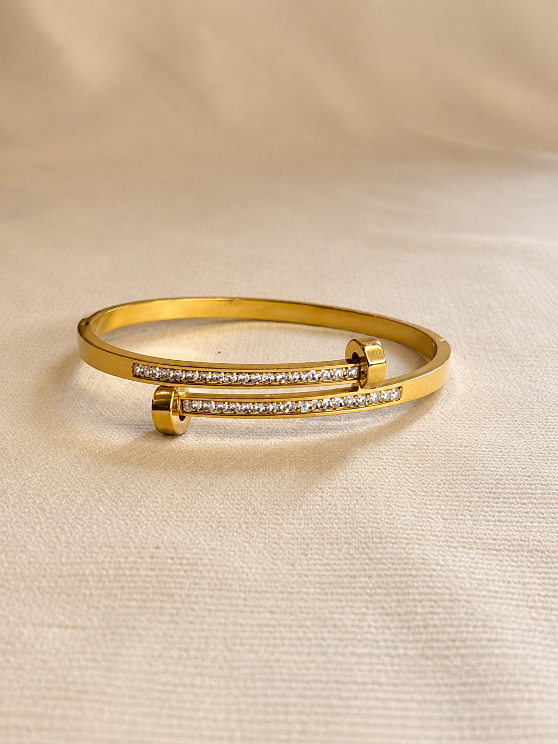 Nail Link Cuff Bracelet