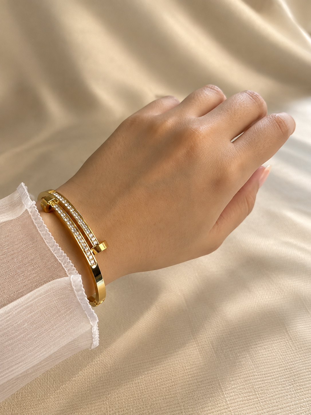 Nail Link Cuff Bracelet - Image 4