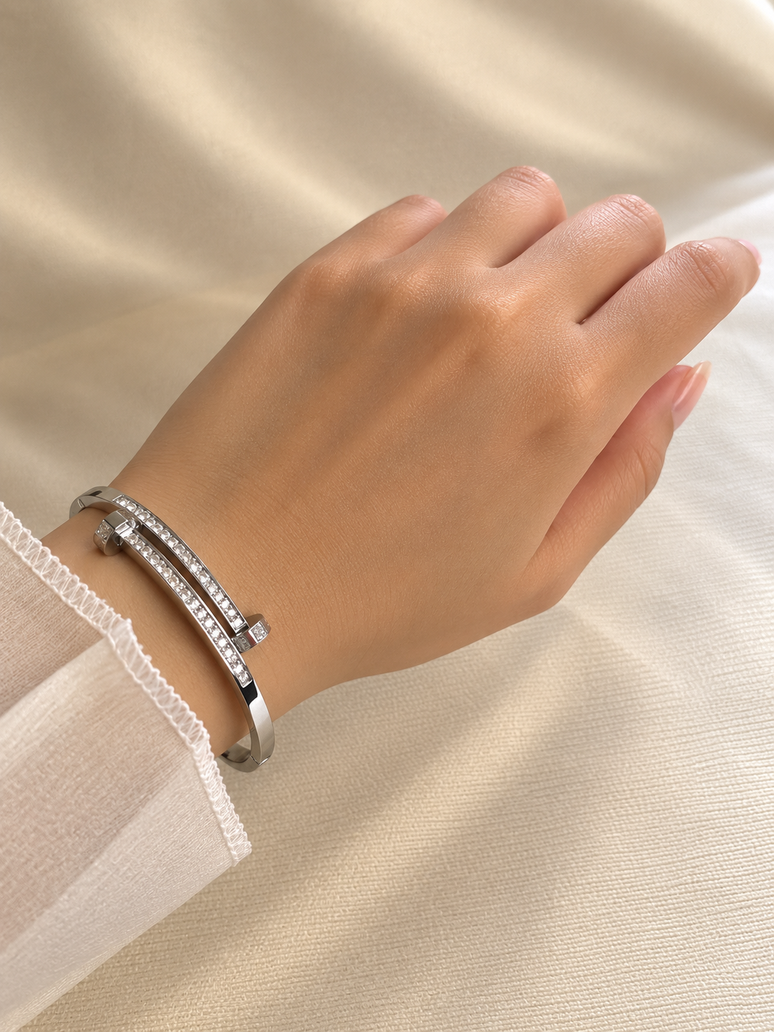 Nail Link Cuff Bracelet - Image 7
