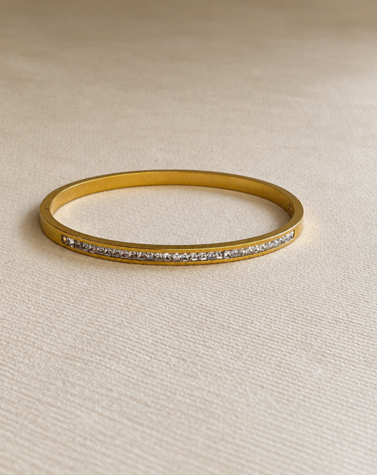 Pavé Crystal Line Bangle