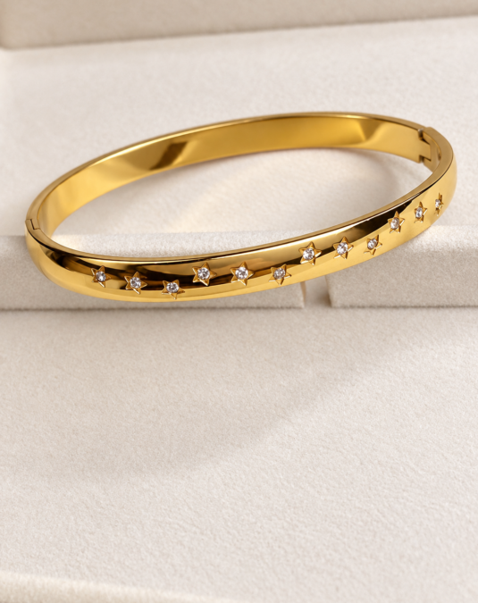 Starry Crystal Bangle