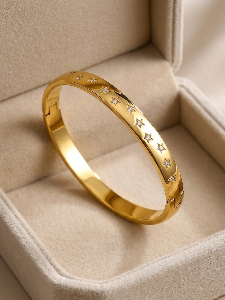 Starry Crystal Bangle